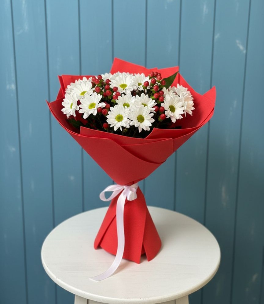 Букет цветов из: Хризантемы в Николаевке Еврейской автономная области