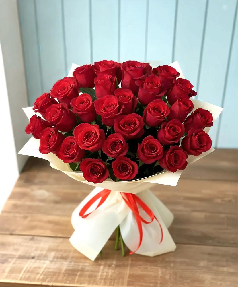 Букет 29 Красных роз в Николаевке Еврейской автономная области