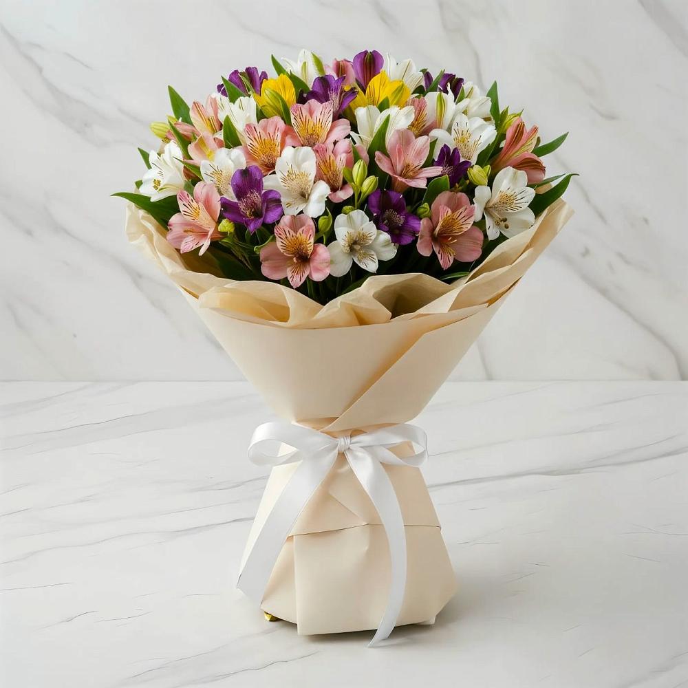 Букет цветов из: Альстромерии в Николаевке Еврейской автономная области