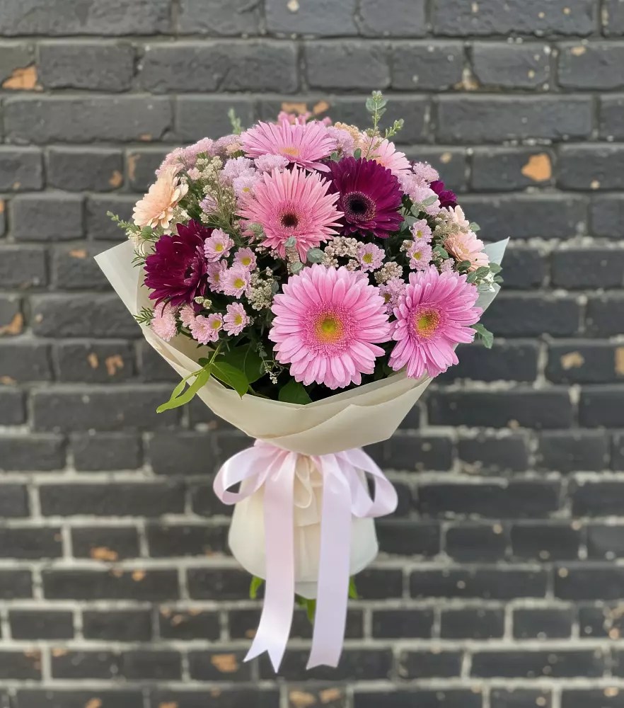 Букет цветов из: Герберы и Хризантемы в Николаевке Еврейской автономная области