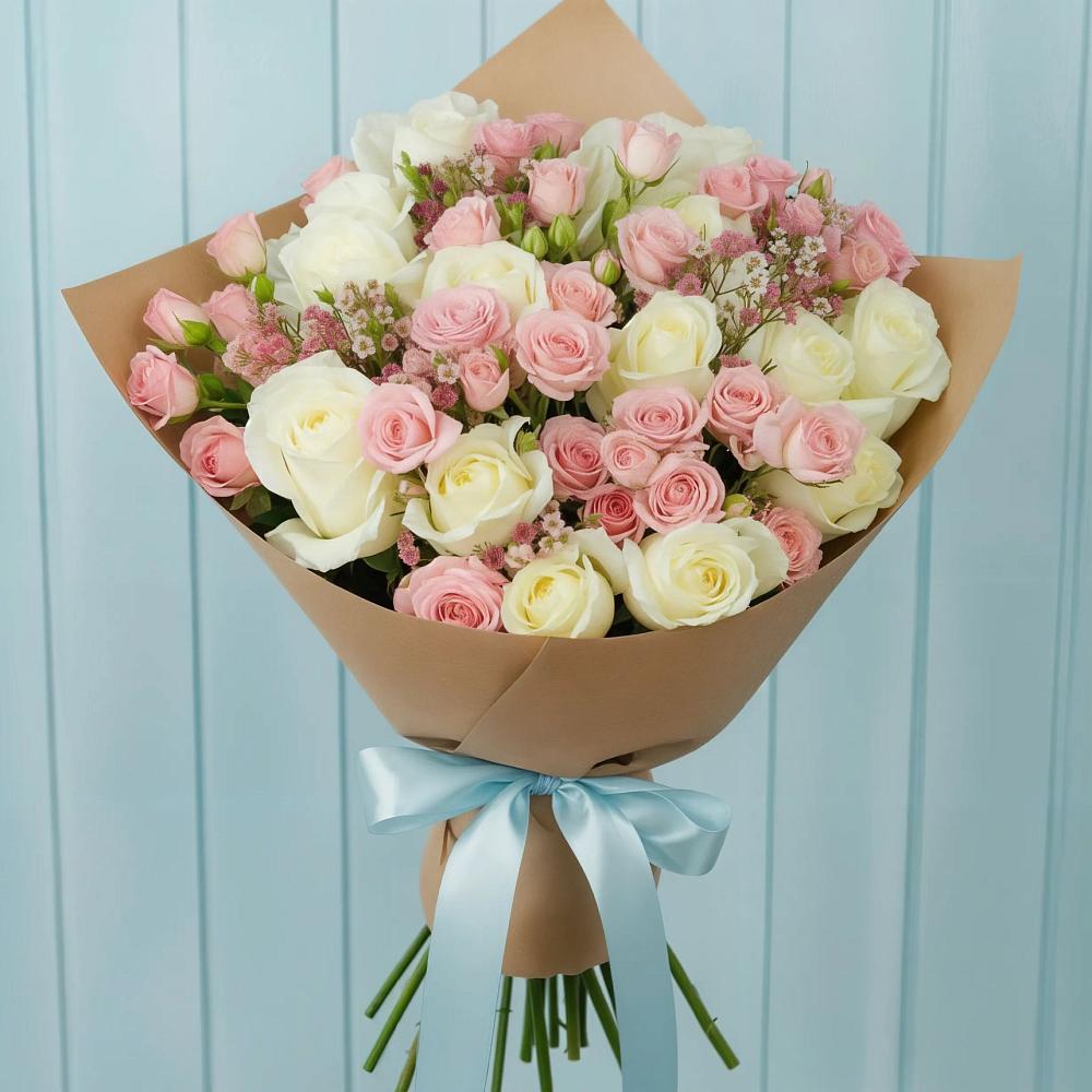 Букет цветов из: Розы в Николаевке Еврейской автономная области