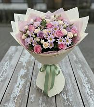 Букет цветов из:  Розы и Хризантемы в Николаевке Еврейской автономная области
