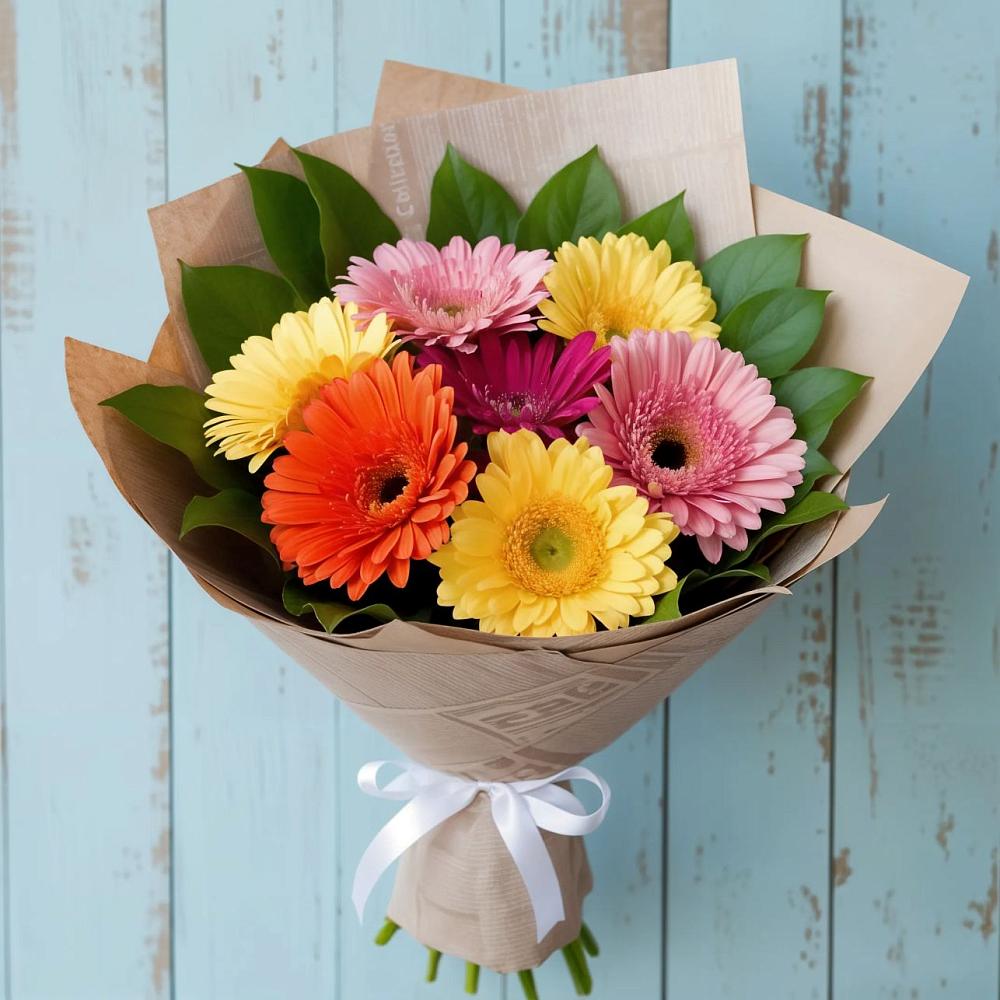 Букет цветов из: Герберы в Николаевке Еврейской автономная области