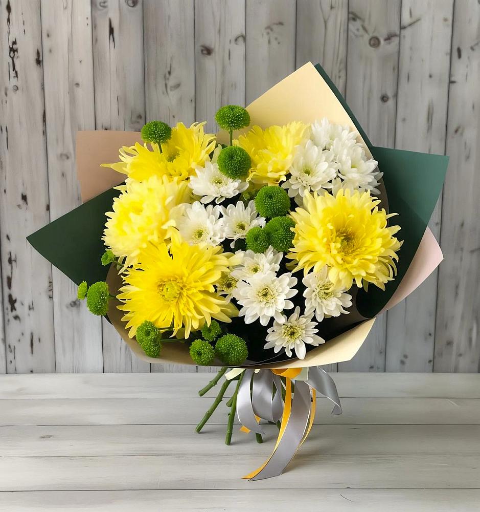 Букет цветов из: Хризантемы в Николаевке Еврейской автономная области