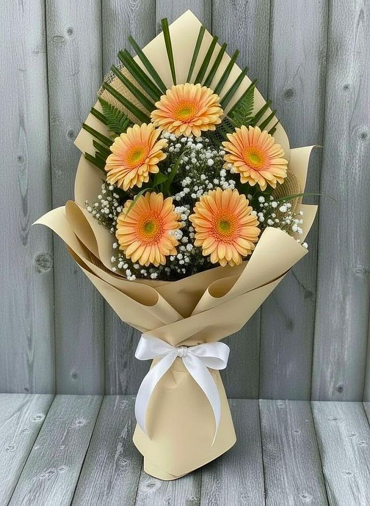 Букет цветов из: Герберы в Николаевке Еврейской автономная области