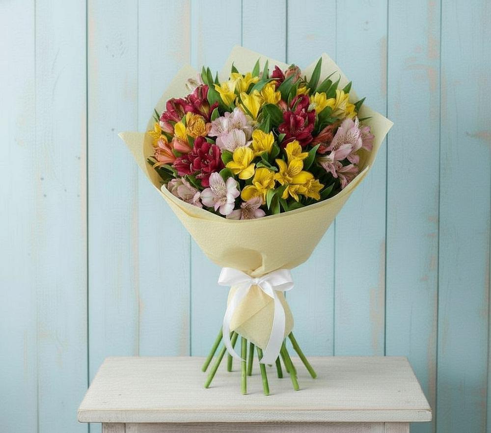 Букет цветов из: Альстромерии в Николаевке Еврейской автономная области