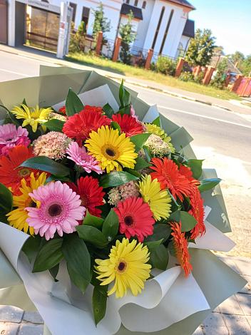 Букет цветов из: Герберы в Николаевке Еврейской автономная области