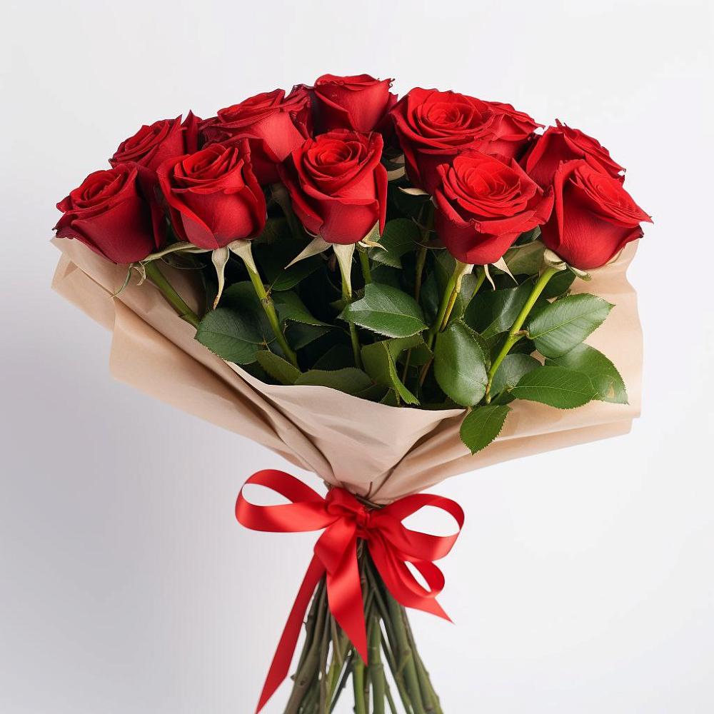 Букет 11 Красных роз Эдлесс Лав в Николаевке Еврейской автономная области