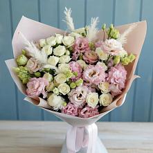 Букет цветов из:  Альстромерии и Розы в Николаевке Еврейской автономная области