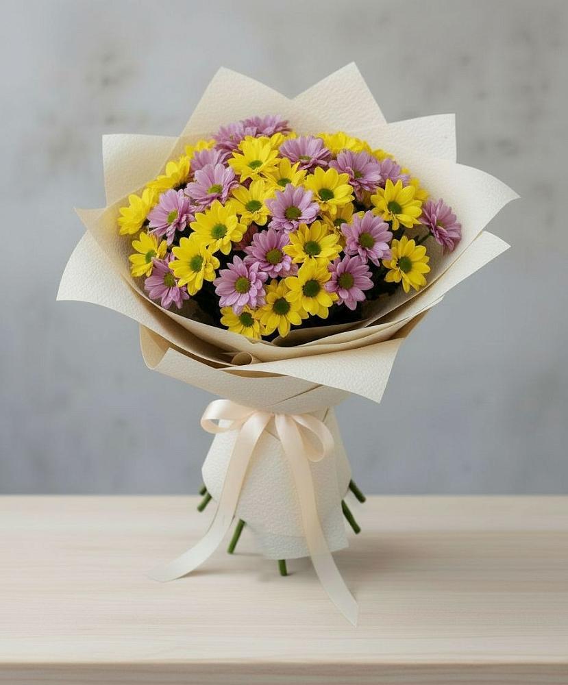 Букет цветов из: Хризантемы в Николаевке Еврейской автономная области