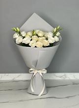 Букет цветов из:  Розы и Лизиантусы #REPLACE_PRED# Николаевке Еврейской автономная области